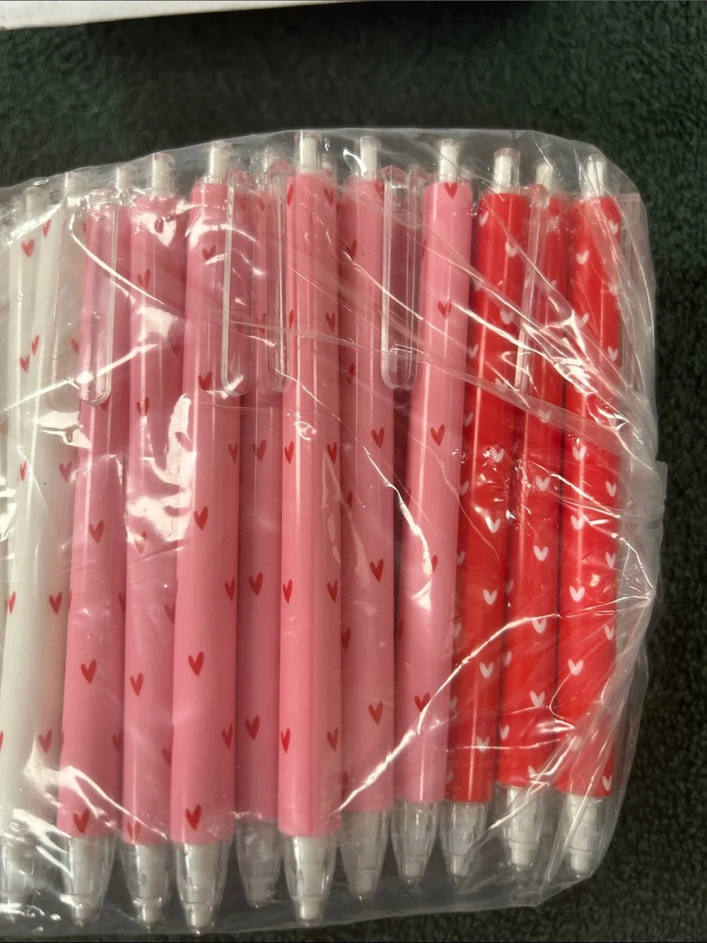 Pink & Red Heart Ballpoint Pens - Pack of 100 Valentines Students  Employees